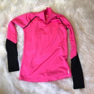 Pink Reebok under layer